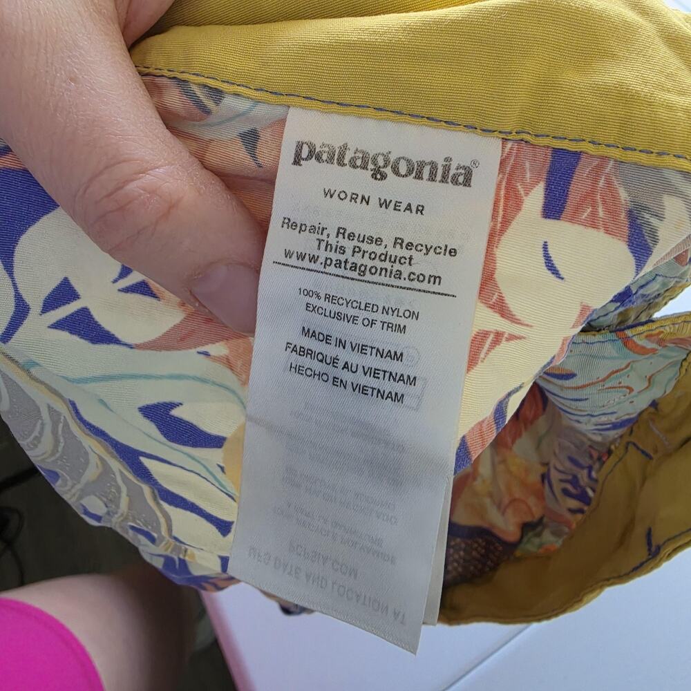 Patagonia Skimmer Shorts Womens 4 Multicolor Tropical Floral Swim Boardshort - Picture 4 of 10